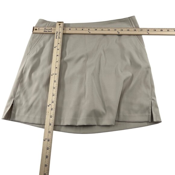 Lady Hagen Essentials Womens Skort Size 6 Beige Polyester Blend - Picture 2 of 5